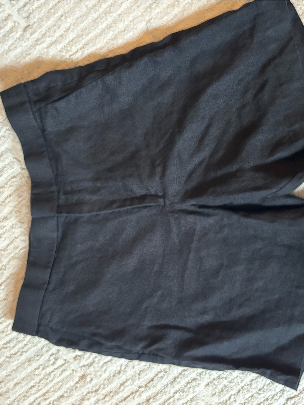 COS Black 100% Linen shorts 32